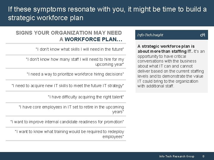 If these symptoms resonate with you, it might be time to build a strategic