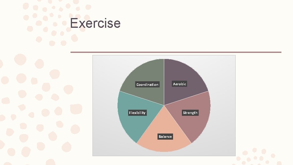 Exercise Aerobic Coordination Flexibility Strength Balance 