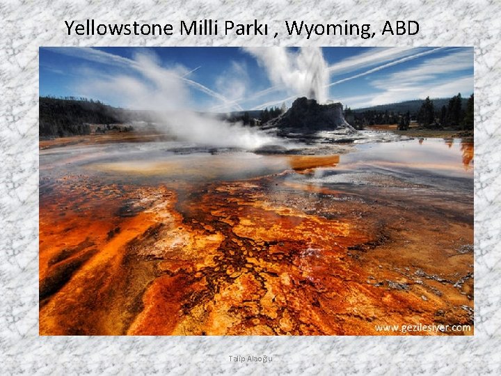 Yellowstone Milli Parkı , Wyoming, ABD Talip Alaoğlu 