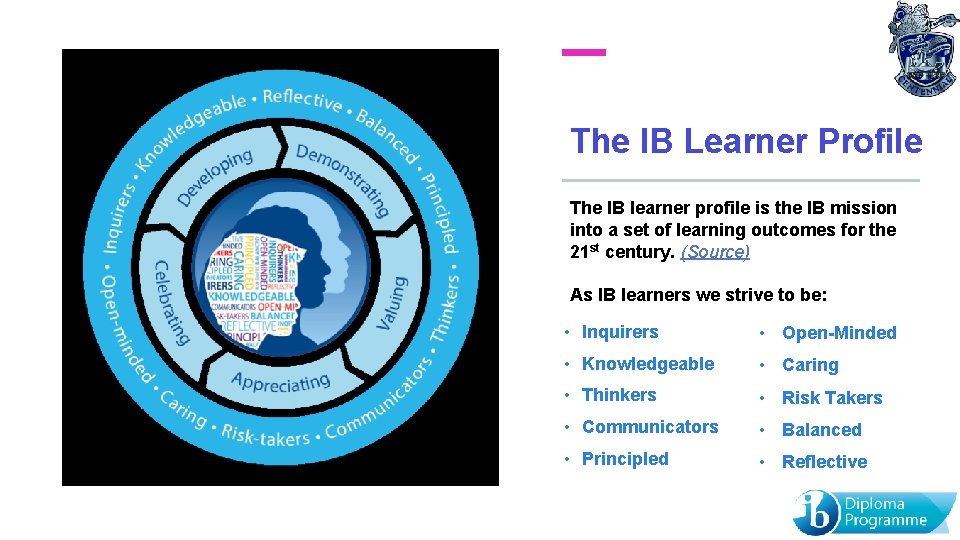 The IB Learner Profile The IB learner profile is the IB mission into a