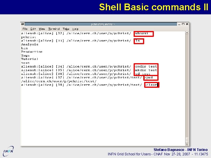 Shell Basic commands II Stefano Bagnasco - INFN Torino INFN Grid School for Users