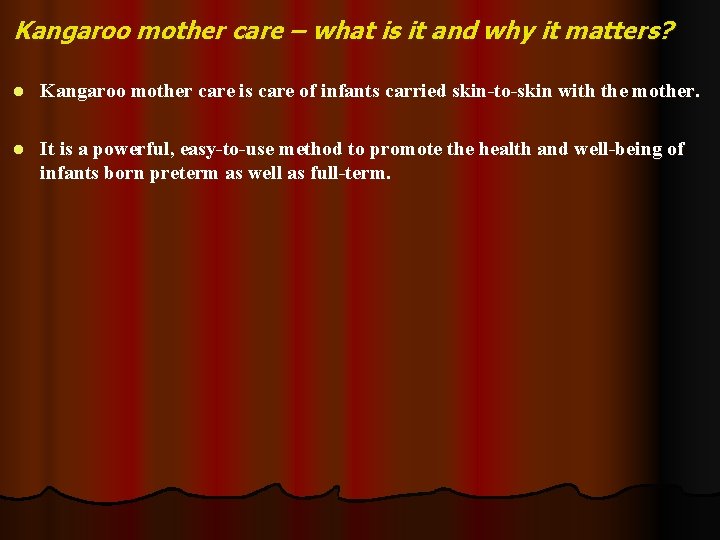 Kangaroo mother care – what is it and why it matters? l Kangaroo mother