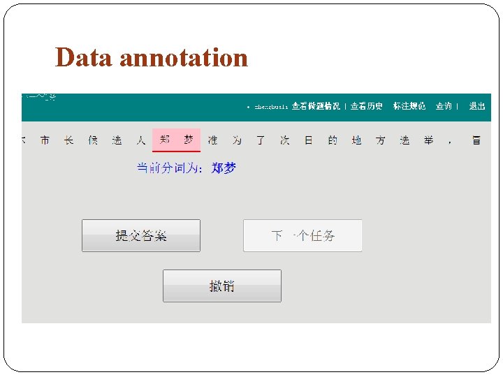Data annotation 