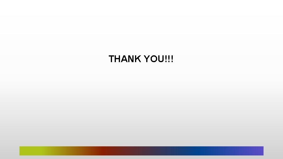 THANK YOU!!! 