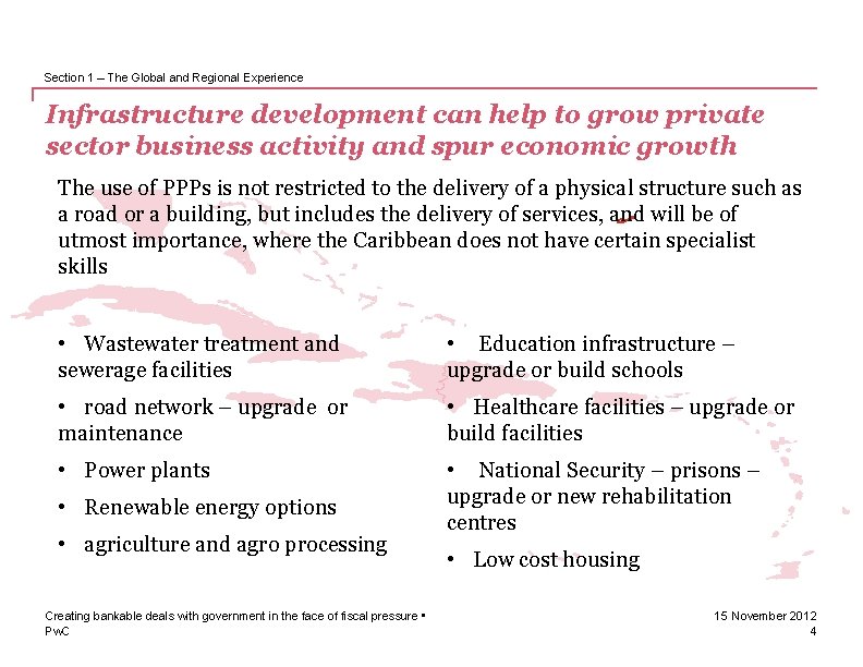 Section 1 – The Global and Regional Experience Infrastructure development can help to grow