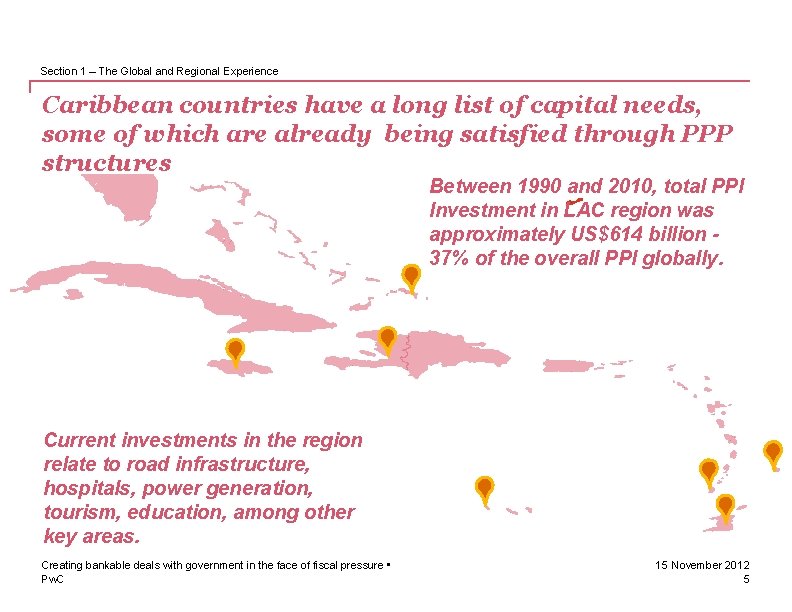 Section 1 – The Global and Regional Experience Caribbean countries have a long list