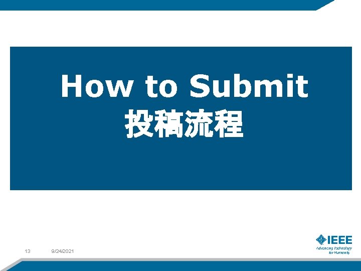 How to Submit 投稿流程 13 9/24/2021 