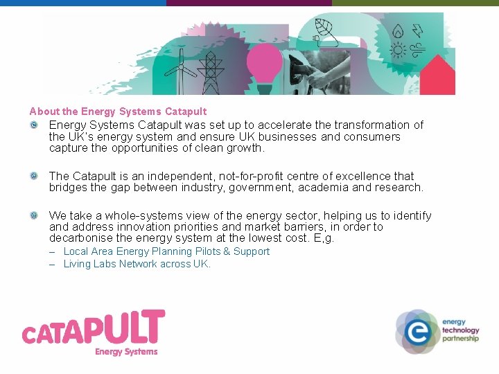 About the Energy Systems Catapult was set up to accelerate the transformation of the