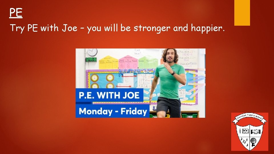 PE Try PE with Joe – you will be stronger and happier. 