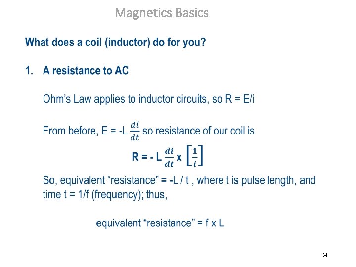 Magnetics Basics 34 