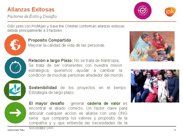 Alianzas Exitosas Factores de Éxito y Desafío GSK junto con Pro. Mujer y Save