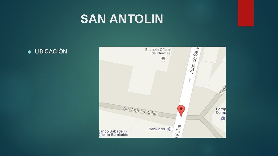 SAN ANTOLIN UBICACIÓN 