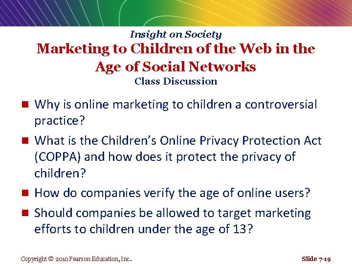 Insight on Society Marketing to Children of the Web in the Age of Social