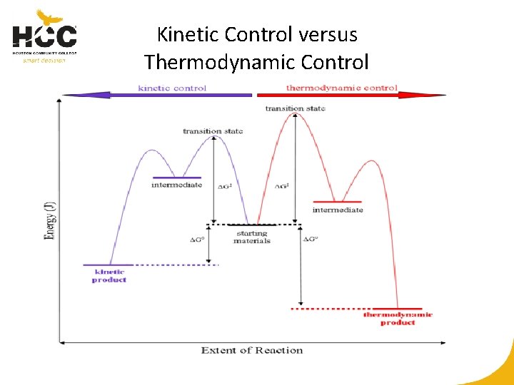 Kinetic Control versus Thermodynamic Control 