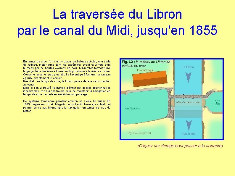 La traversée du Libron par le canal du Midi, jusqu'en 1855 En temps de