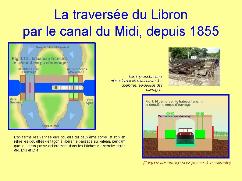 La traversée du Libron par le canal du Midi, depuis 1855 Les impressionnants mécanismes