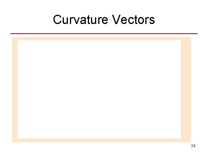 Curvature Vectors 24 