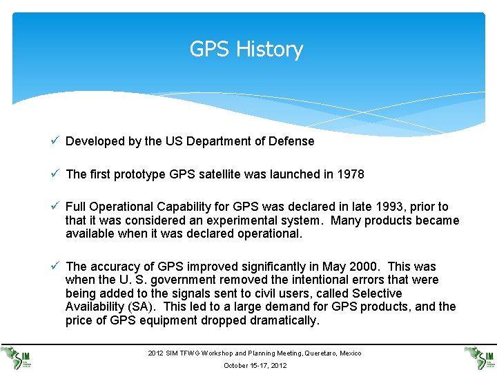 The Global Positioning System GPS Michael Lombardi Chair