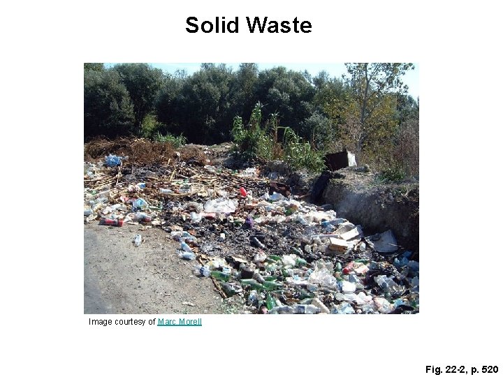 Solid Waste Image courtesy of Marc Morell Fig. 22 -2, p. 520 
