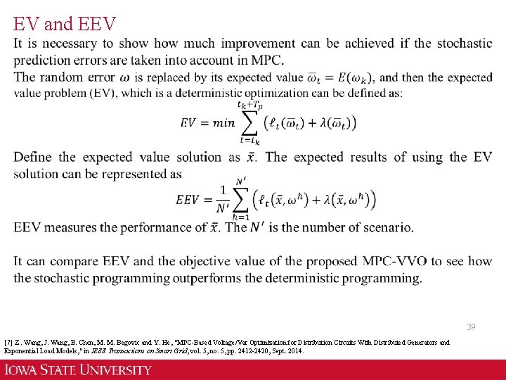 EV and EEV 39 [7] Z. Wang, J. Wang, B. Chen, M. M. Begovic