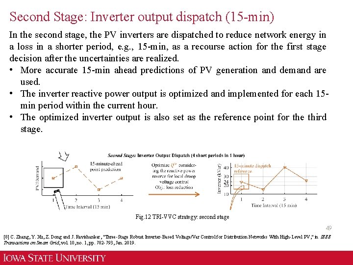 Second Stage: Inverter output dispatch (15 -min) In the second stage, the PV inverters