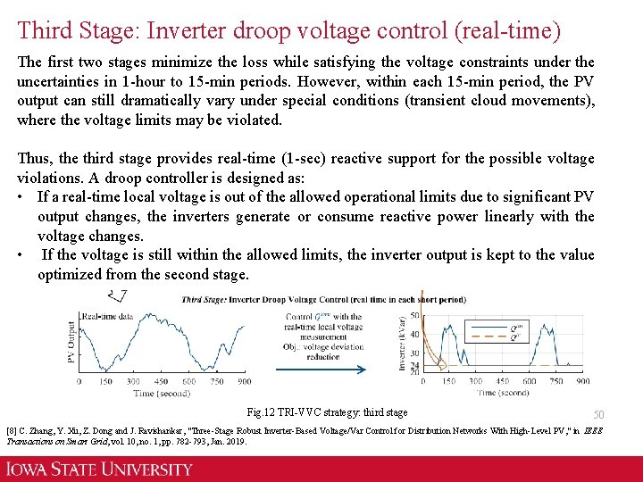 Third Stage: Inverter droop voltage control (real-time) The first two stages minimize the loss