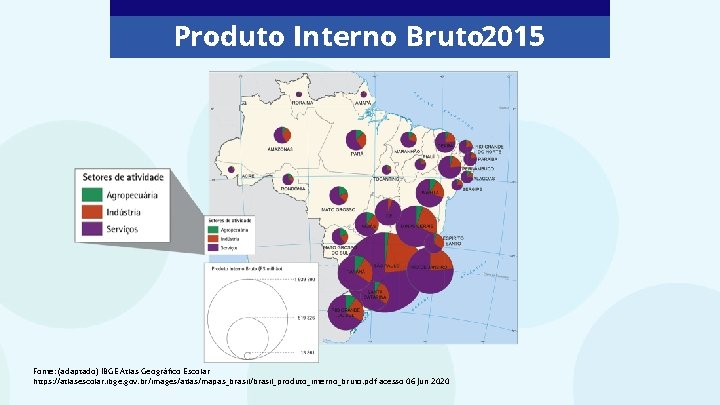 Produto Interno Bruto 2015 Fonte: (adaptado) IBGE Atlas Geográfico Escolar https: //atlasescolar. ibge. gov.