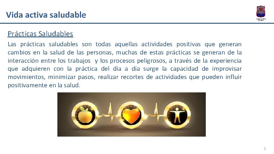 Vida activa saludable Prácticas Saludables Las prácticas saludables son todas aquellas actividades positivas que
