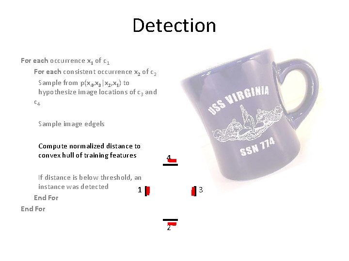 Detection For each occurrence x 1 of c 1 For each consistent occurrence x