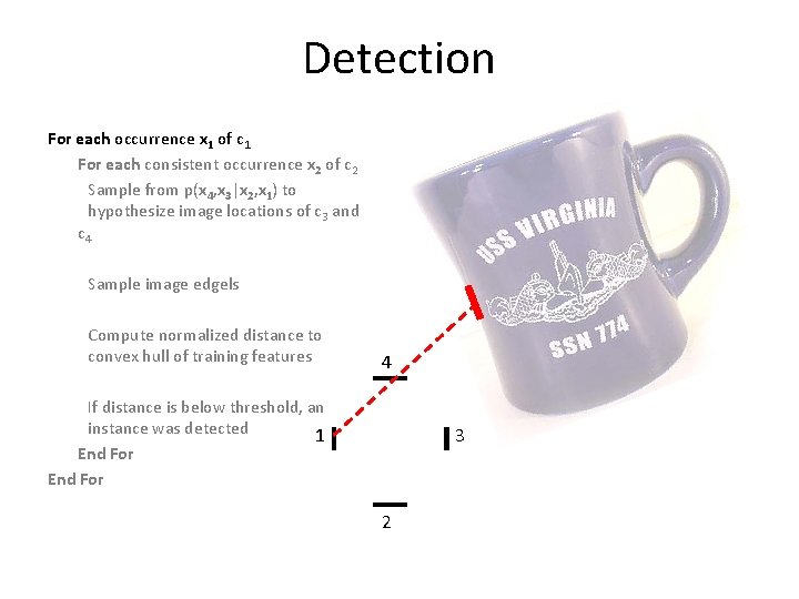 Detection For each occurrence x 1 of c 1 For each consistent occurrence x