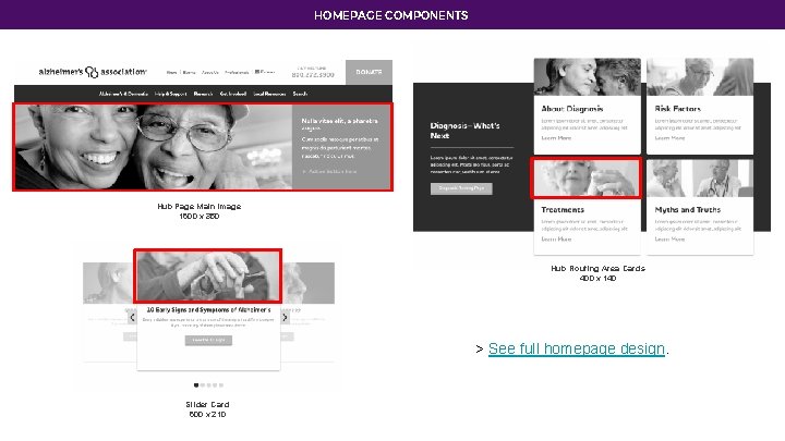 HOMEPAGE COMPONENTS Hub Page Main Image 1600 x 350 Hub Routing Area Cards 400