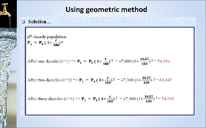 Using geometric method 