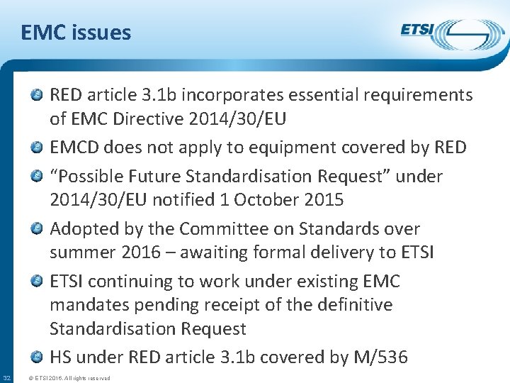 EMC issues RED article 3. 1 b incorporates essential requirements of EMC Directive 2014/30/EU