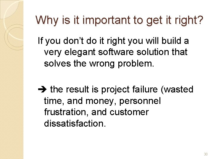 Why is it important to get it right? If you don’t do it right
