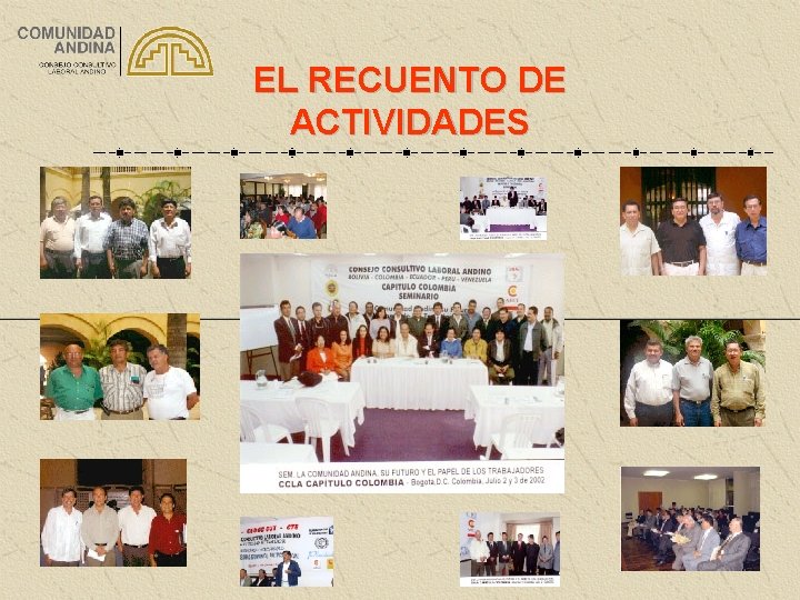 EL RECUENTO DE ACTIVIDADES 