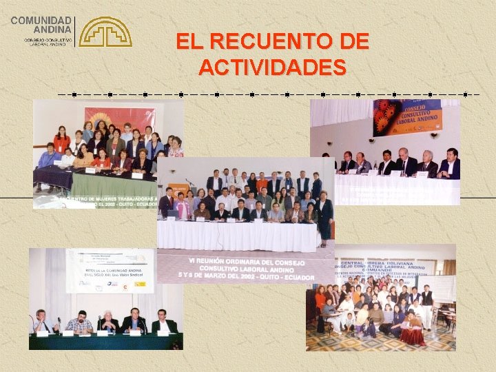 EL RECUENTO DE ACTIVIDADES 