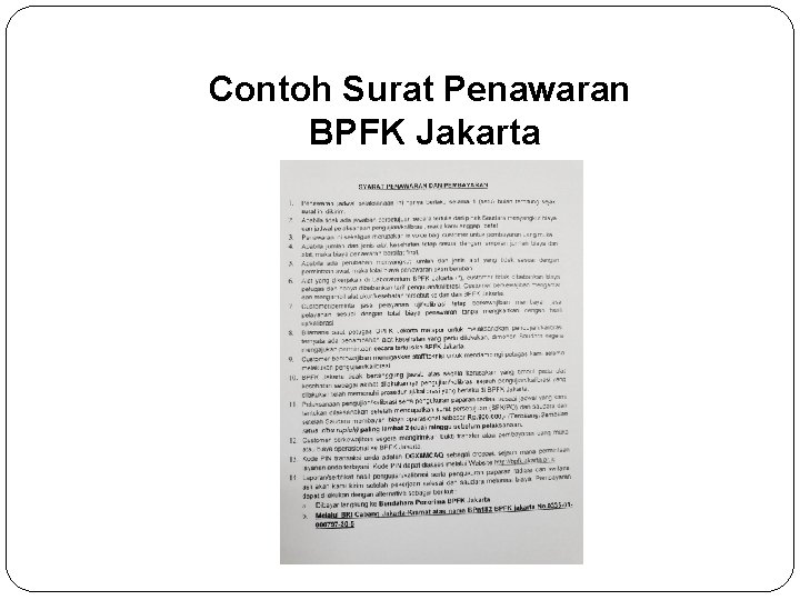 Contoh Surat Penawaran BPFK Jakarta 