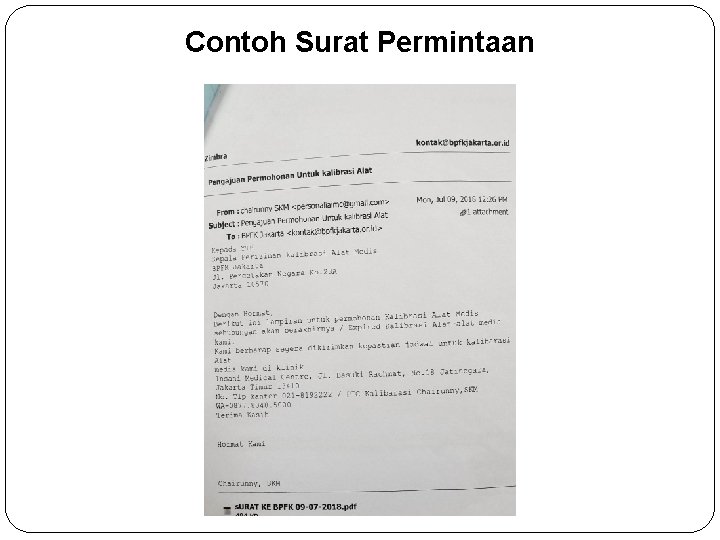 Contoh Surat Permintaan 