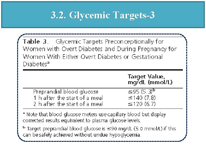 3. 2. Glycemic Targets-3 
