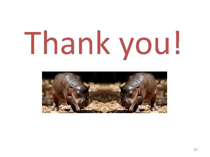 Thank you! 57 