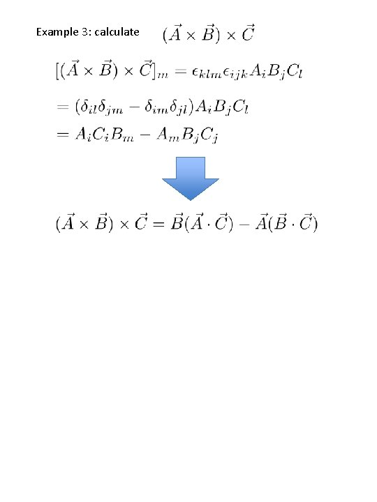 Example 3: calculate 
