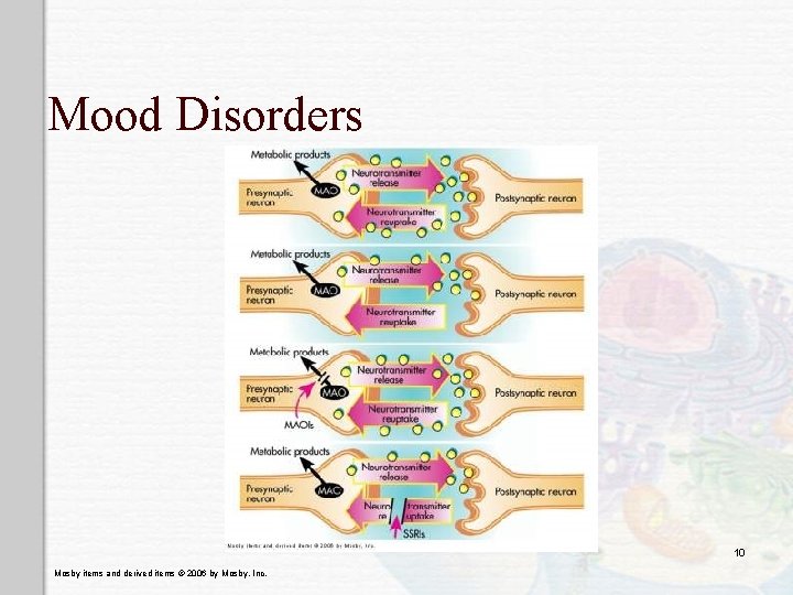 Mood Disorders 10 Mosby items and derived items © 2006 by Mosby, Inc. 