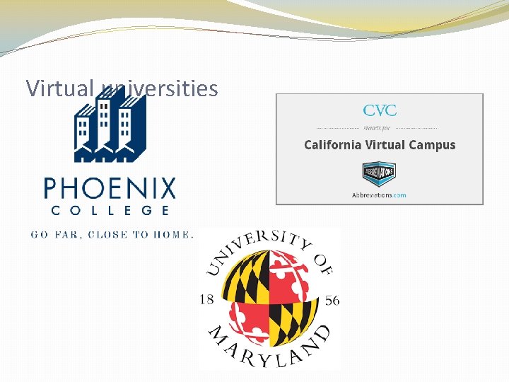 Virtual universities 