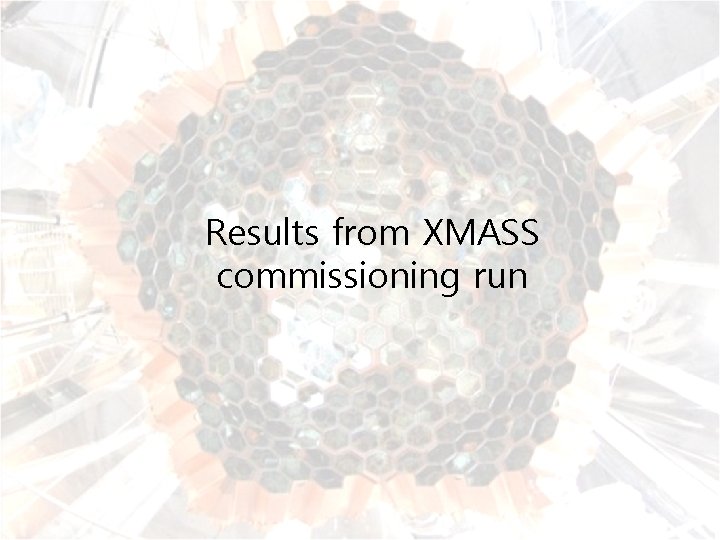 Results from XMASS commissioning run 