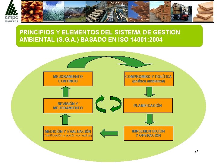 PRINCIPIOS Y ELEMENTOS DEL SISTEMA DE GESTIÓN AMBIENTAL (S. G. A. ) BASADO EN