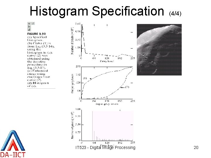 Histogram Specification IT 523 - Digital Image Processing (4/4) 20 