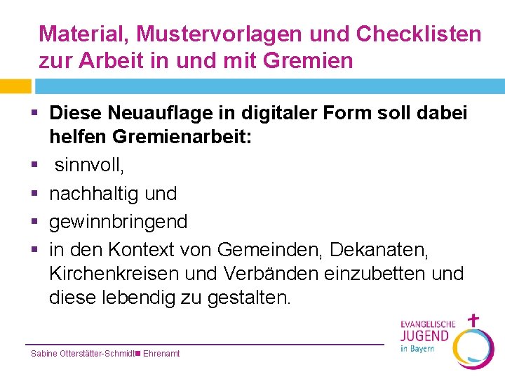 Material, Mustervorlagen und Checklisten zur Arbeit in und mit Gremien § Diese Neuauflage in