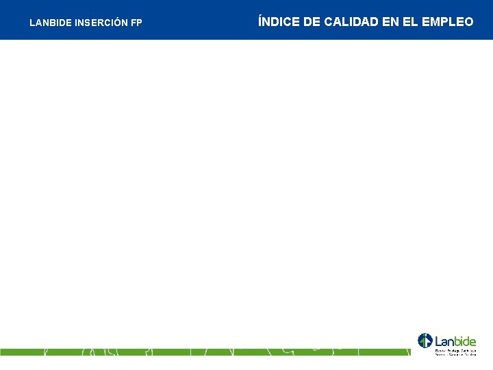 LANBIDE INSERCIÓN FP ÍNDICE DE CALIDAD EN EL EMPLEO 