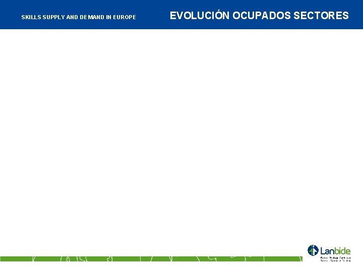 SKILLS SUPPLY AND DEMAND IN EUROPE EVOLUCIÓN OCUPADOS SECTORES 