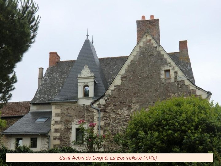 Saint Aubin de Luigné: La Bourrellerie (XVIe). 